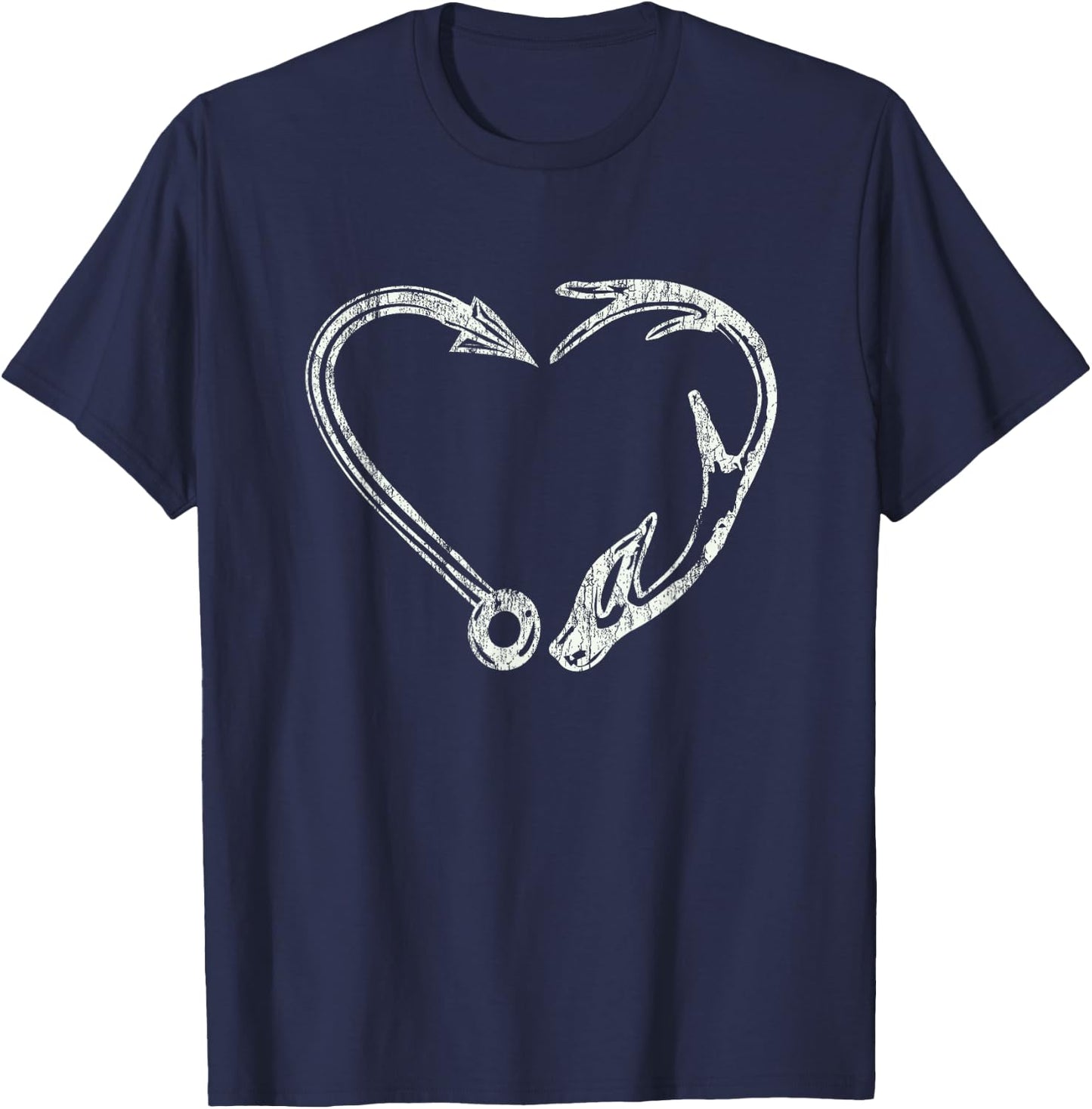 Fishing & Shed horn Hunter Antler Elk, Deer- hunting T-Shirt - T-Shirt | Navy