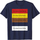 It's Okay to Be Native Asian Latino and White Funny T-Shirt - T-Shirt | Navy