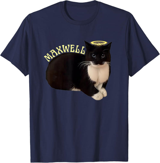 Funny Spinning Cat Maxwell The Tuxedo Cat Meme Women Girls Kids T-Shirt - T-Shirt | Navy