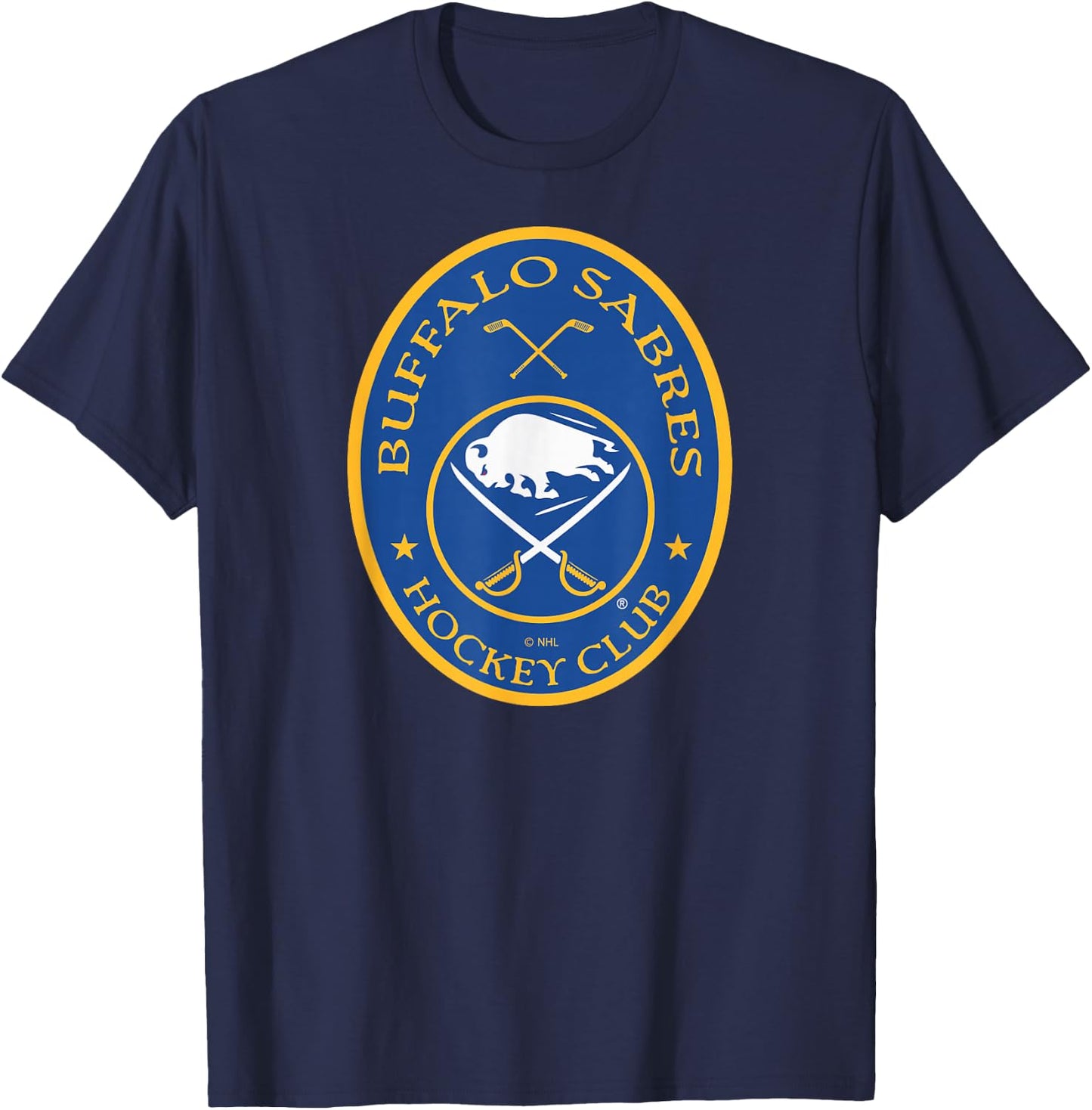 Buffalo Sabres Iconic Black Officially Licensed T-Shirt - T-Shirt | Navy