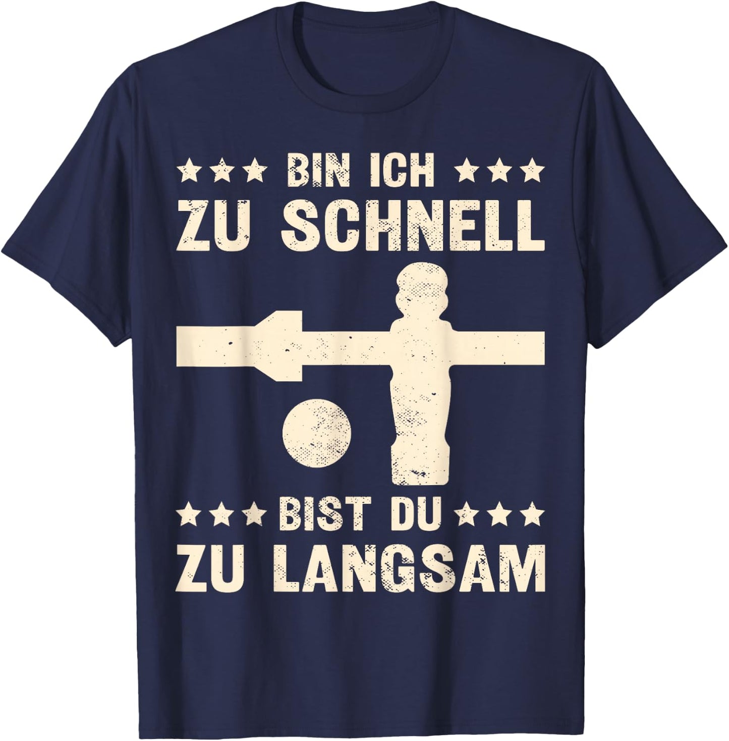 Kickern Table Football Table Football , black, s T-Shirt - T-Shirt | Navy