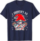 I Identify As The Gamer Gnome Funny Christmas Candy Cane PJs T-Shirt - T-Shirt | Navy