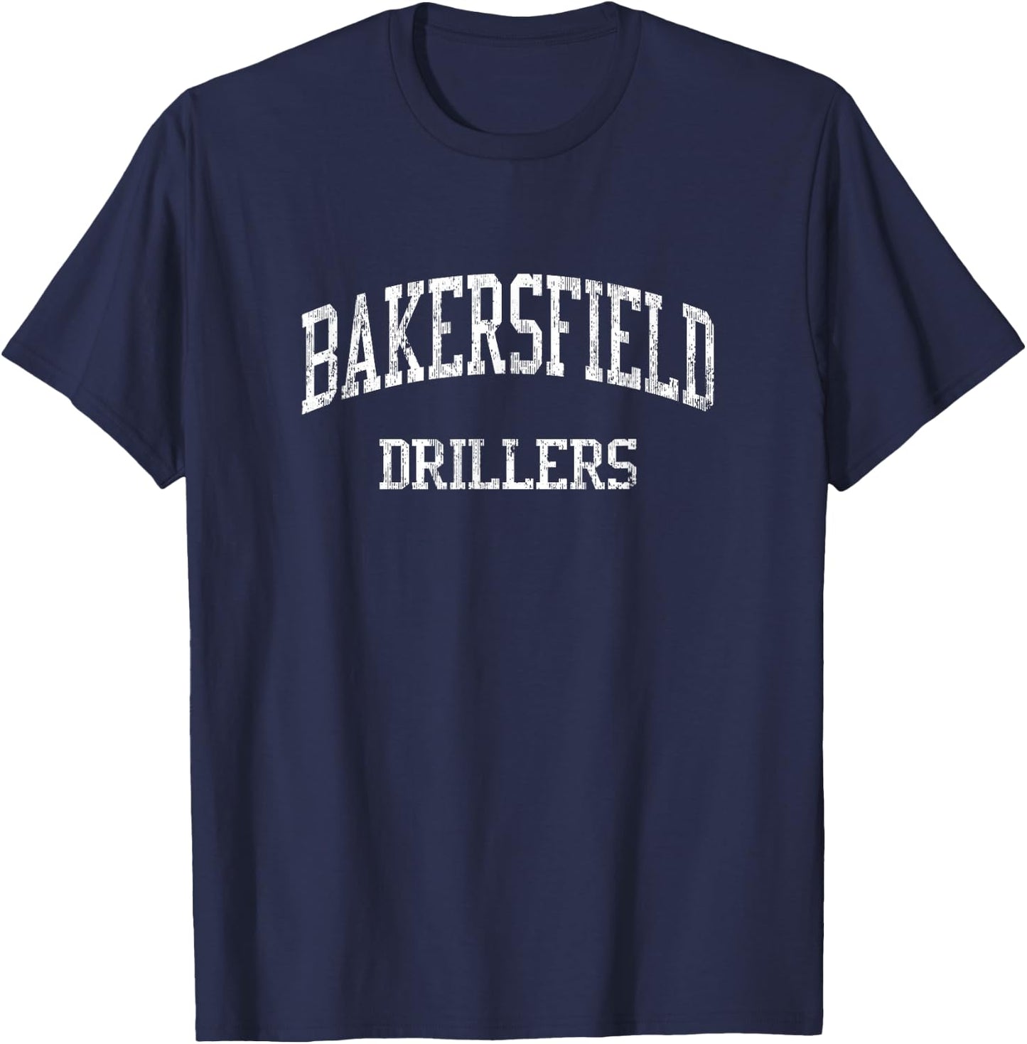 Bakersfield High School HS Bakersfield CA Vintage Sports T-Shirt - T-Shirt | Navy