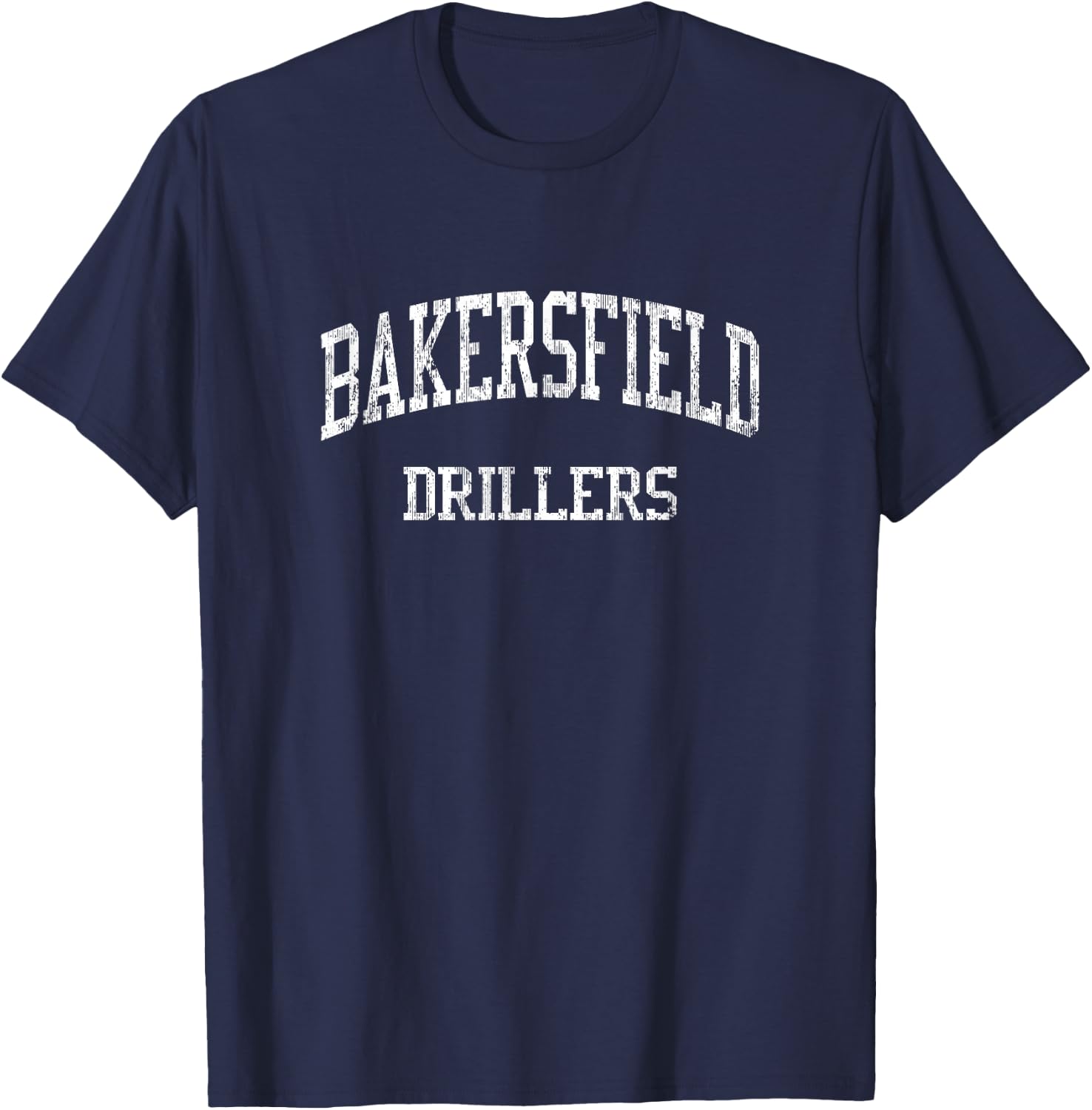 Bakersfield High School HS Bakersfield CA Vintage Sports T-Shirt - T-Shirt | Navy
