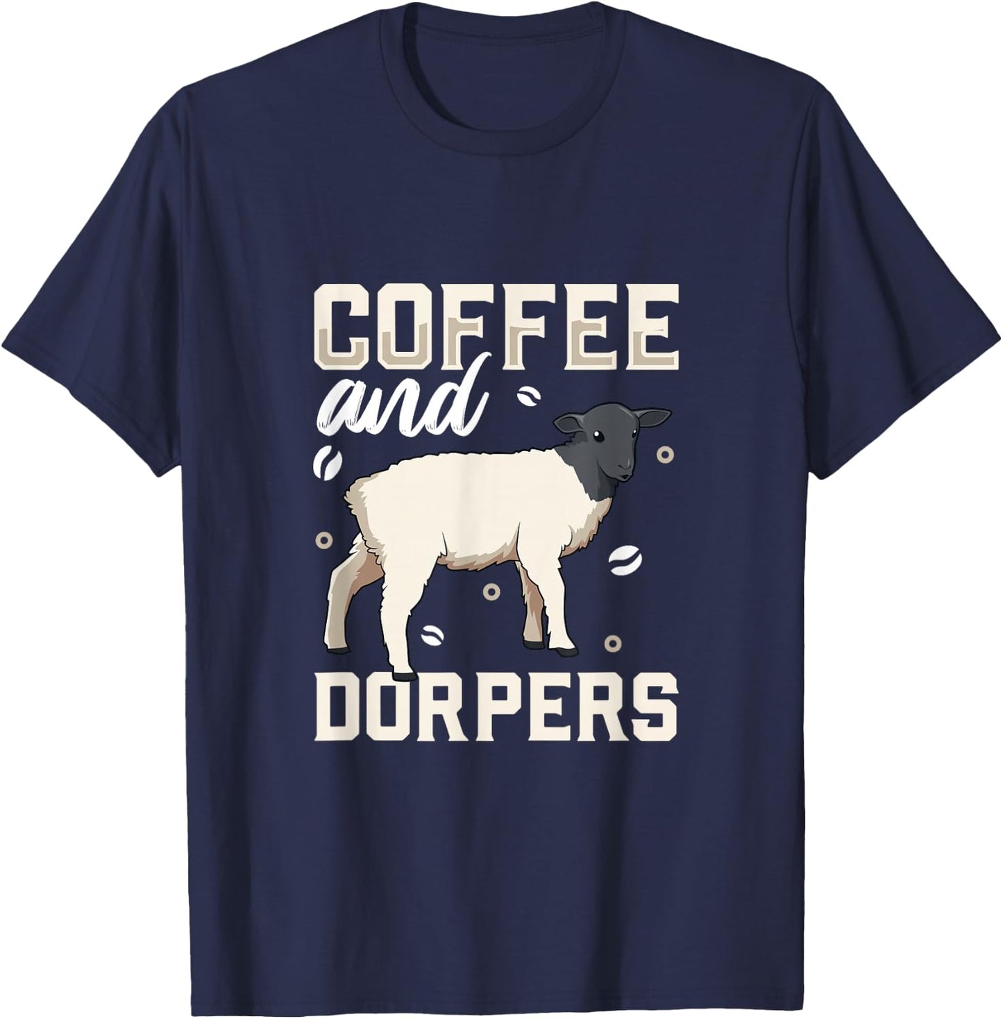 Coffee and sheep - Dorper T-Shirt - T-Shirt | Navy
