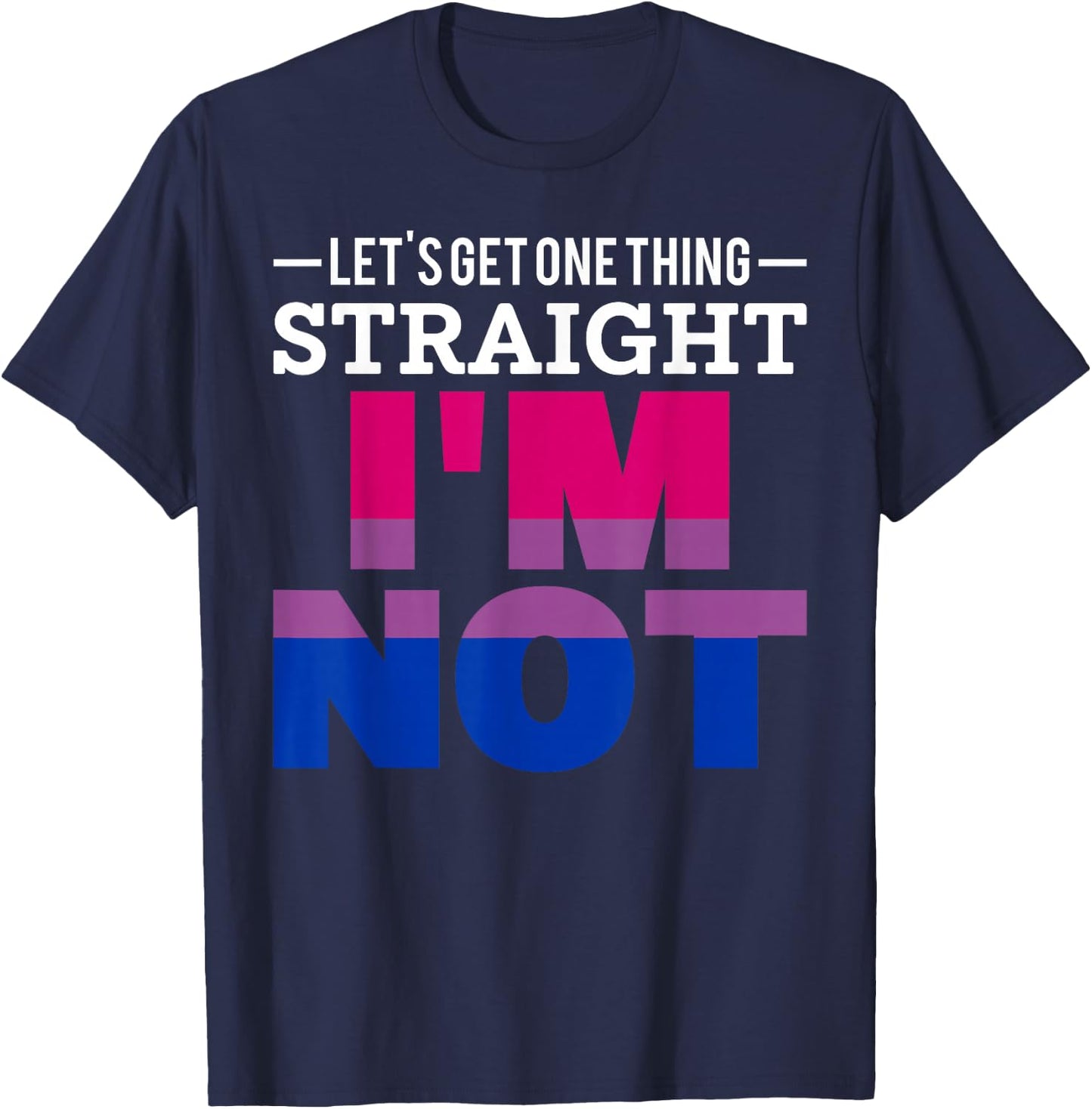 Queer Bisexuality Genderfluid Funny Gift Bisexual T-Shirt - T-Shirt | Navy