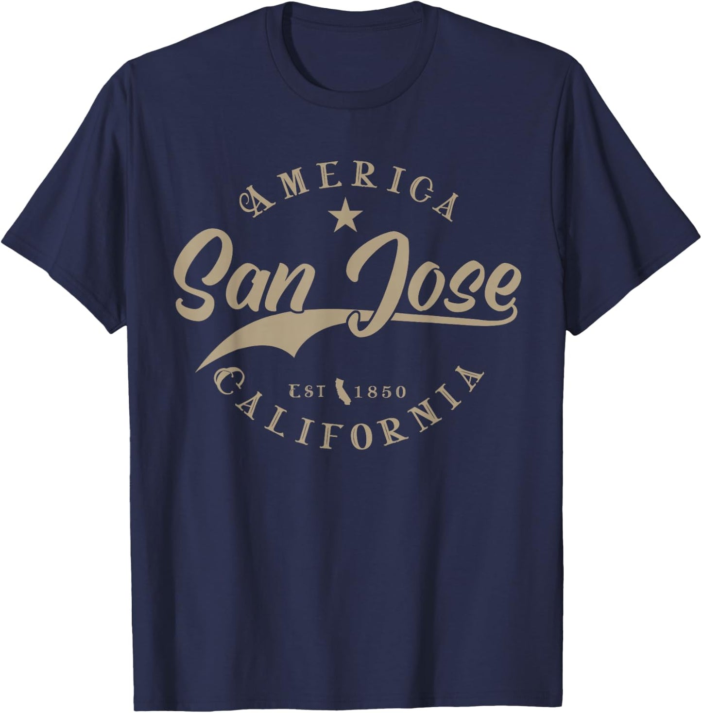 San Jose CA | California T-Shirt - T-Shirt | Navy