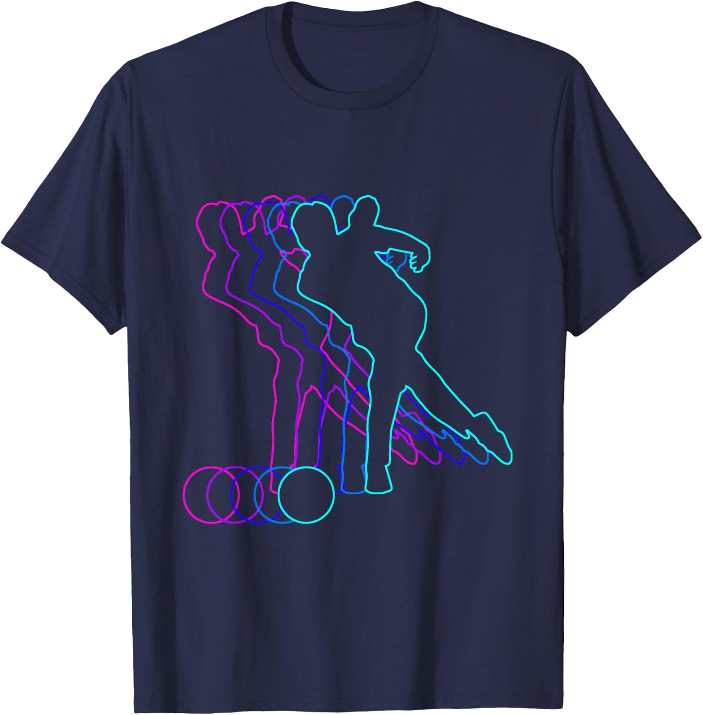 Bowling Bowler Gift Clothes For Boys Youth Men Kids Teens T-Shirt - T-Shirt | Navy