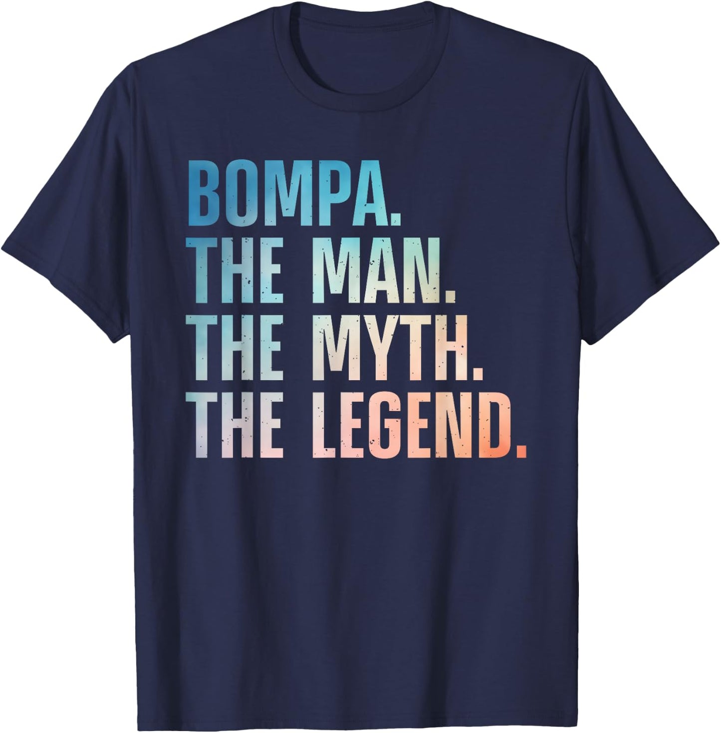 Bompa Design For Grandpa Grandfather From Grandkids Bompa T-Shirt - T-Shirt | Navy