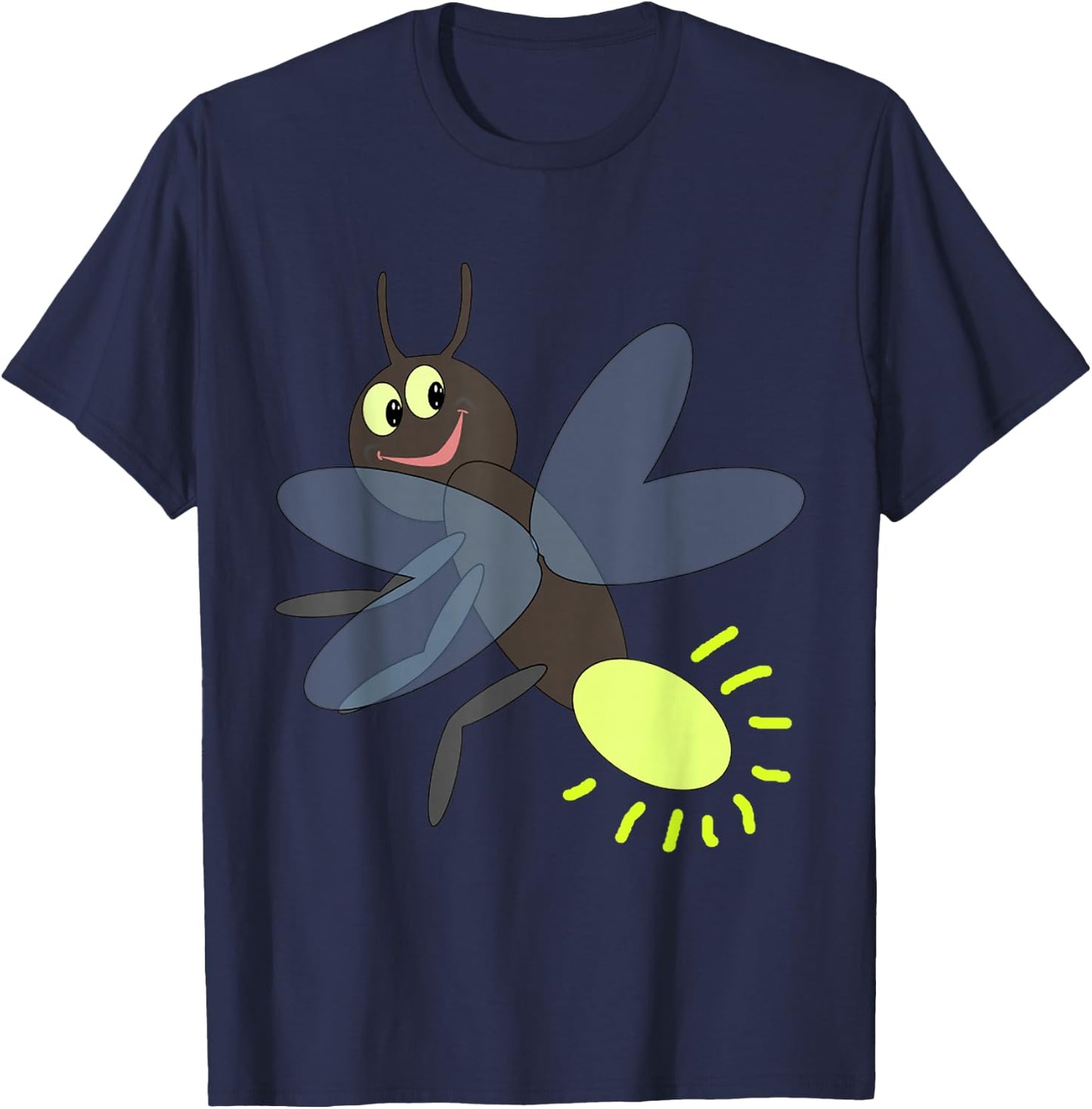 Lightning Bug Firefly Buggy Bug T-Shirt - T-Shirt | Navy