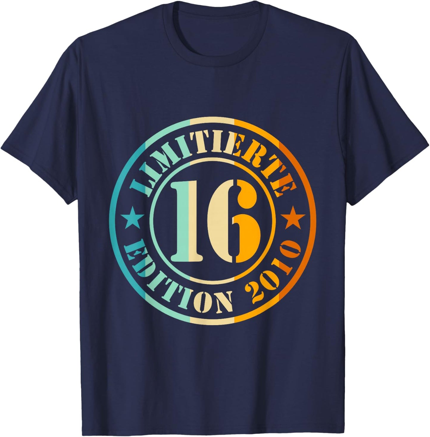 16. Geburtstag Junge Mädchen Limited Edition 2016 Jahre T-Shirt - T-Shirt | Navy