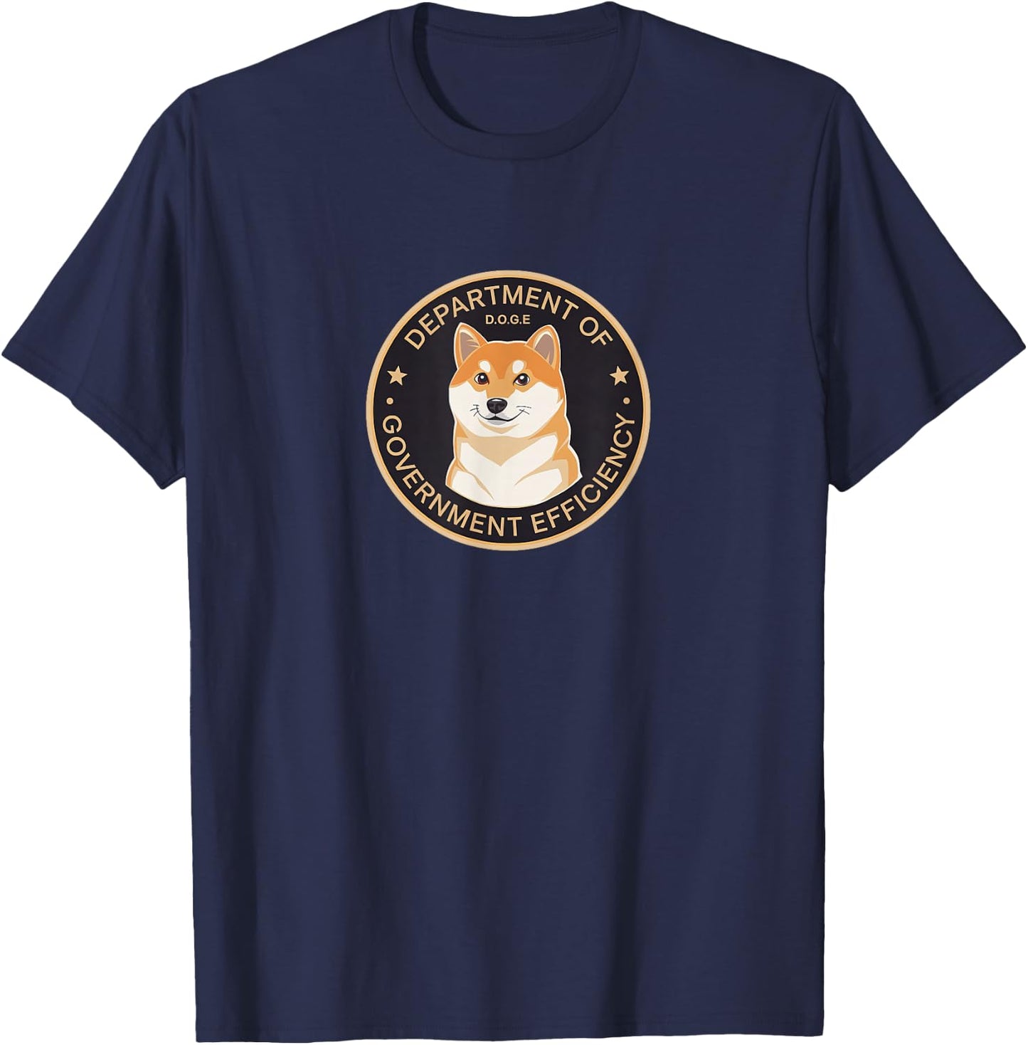 Dog Lover SHIBA Inu Puppy Mom & Dog Dad Kids Teens DOGE Department Of Government Efficiency Shiba Inu Dog Coin T-Shirt - T-Shirt | Navy
