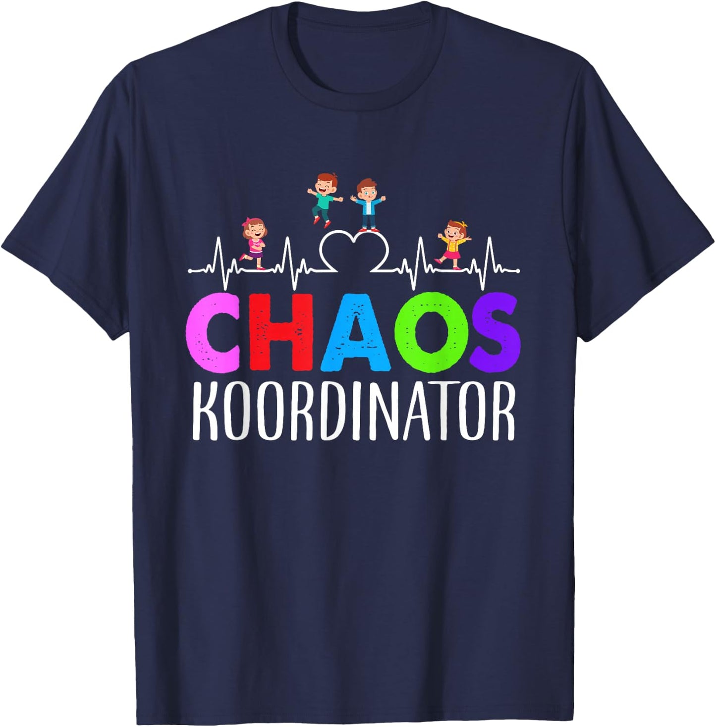 Chaos Coordinator Educator Funny Motif T-Shirt - T-Shirt | Navy