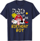 Dad of The Birthday Boy Cow Shirt Farm Barnyard Party T-Shirt - T-Shirt | Navy