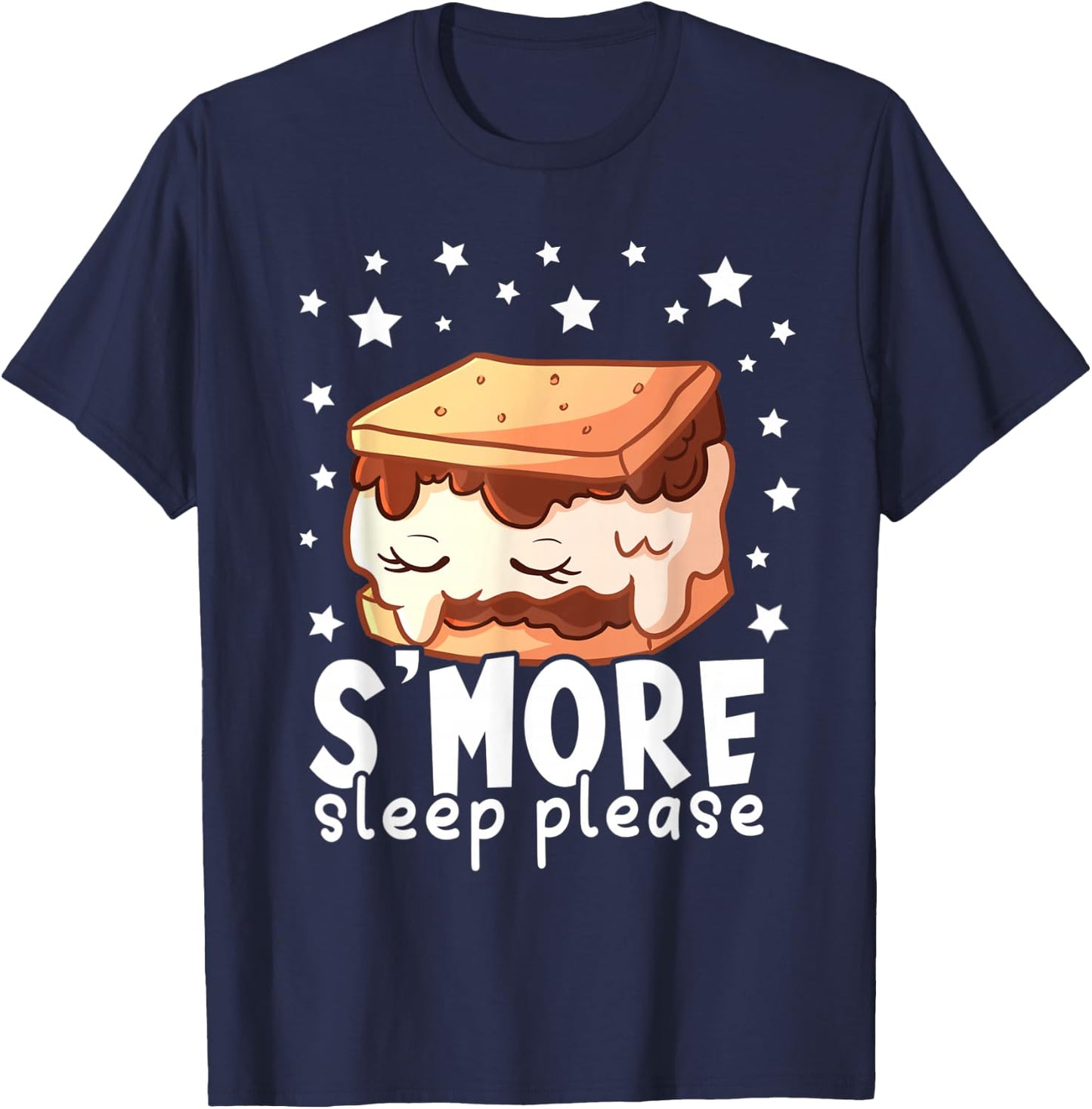 S'More Sleep I Marshmallow Pajamas for Boys Girls Camping T-Shirt - T-Shirt | Navy