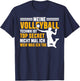 with German Text "Meine Volleyball Technik Ist Top Secret Volleyball Player, black T-Shirt - T-Shirt | Navy