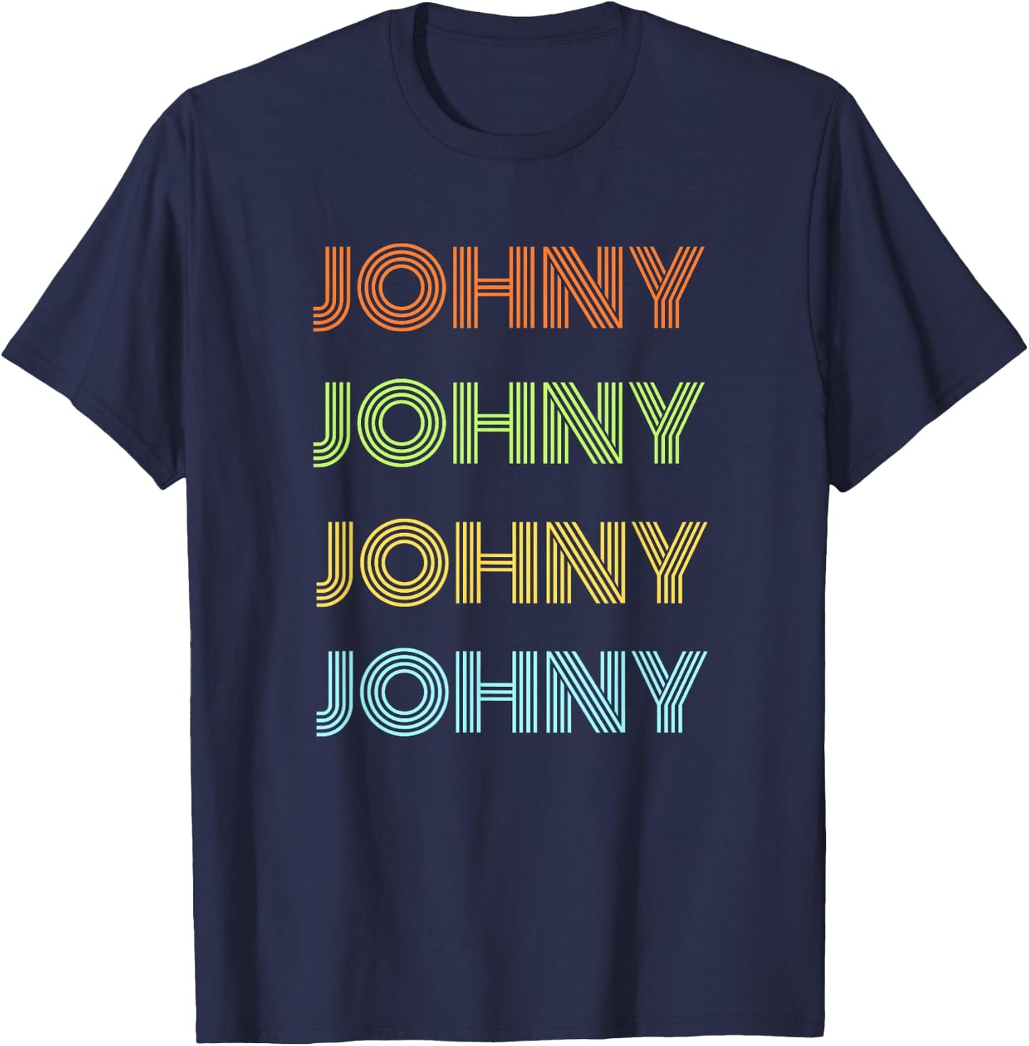 best Johnny of all time , Black, S T-Shirt - T-Shirt | Navy