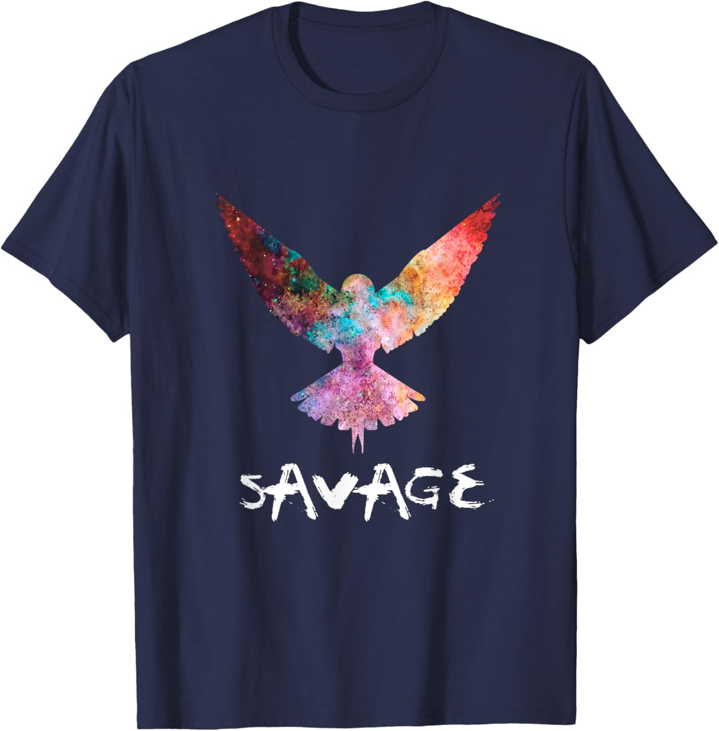 Be a Maverick - Be a Savage - Bird in Flight T-Shirt - T-Shirt | Navy