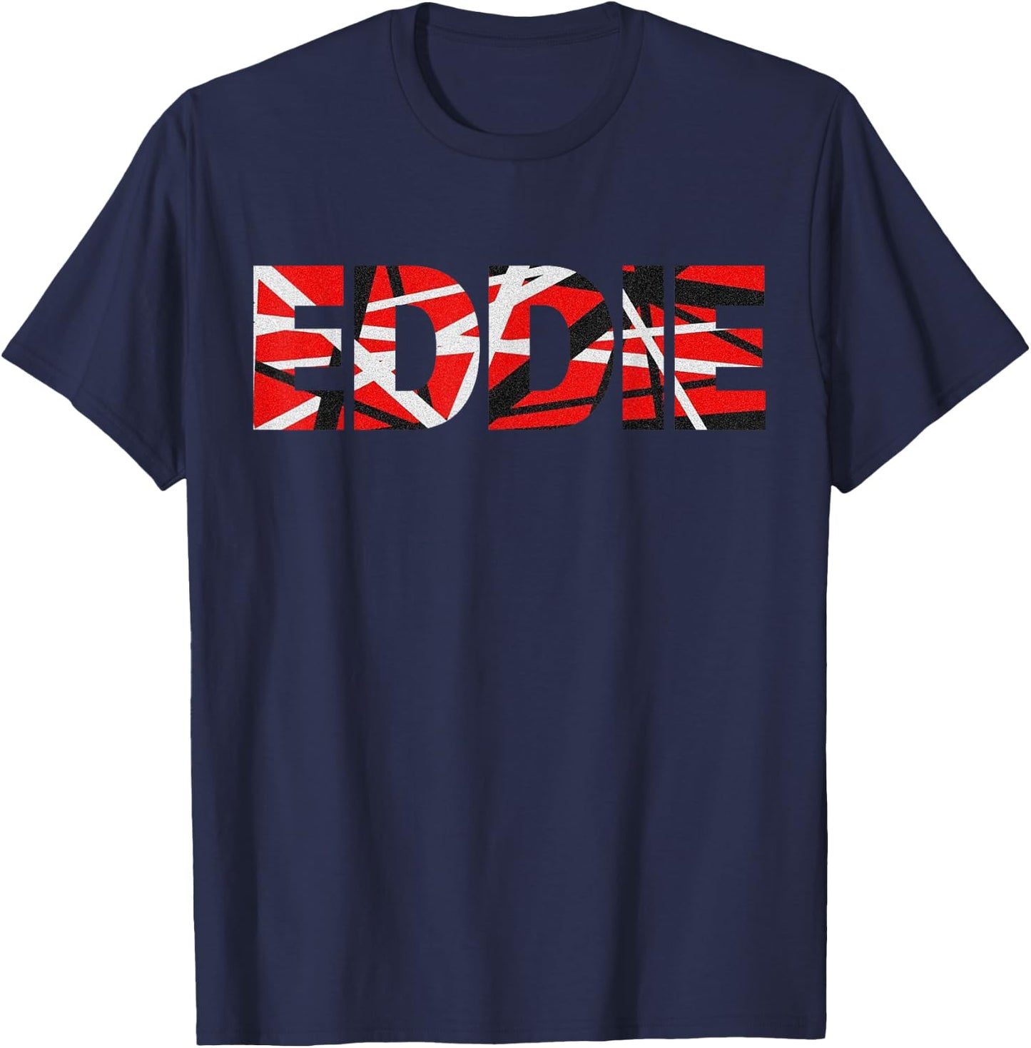 Retro Eddie Name Distressed 90s Classic Van Name Pride Gifts T-Shirt - T-Shirt | Navy