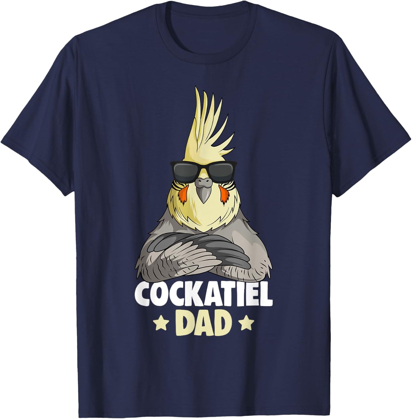Cockatiel Dad Bird T-Shirt - T-Shirt | Navy