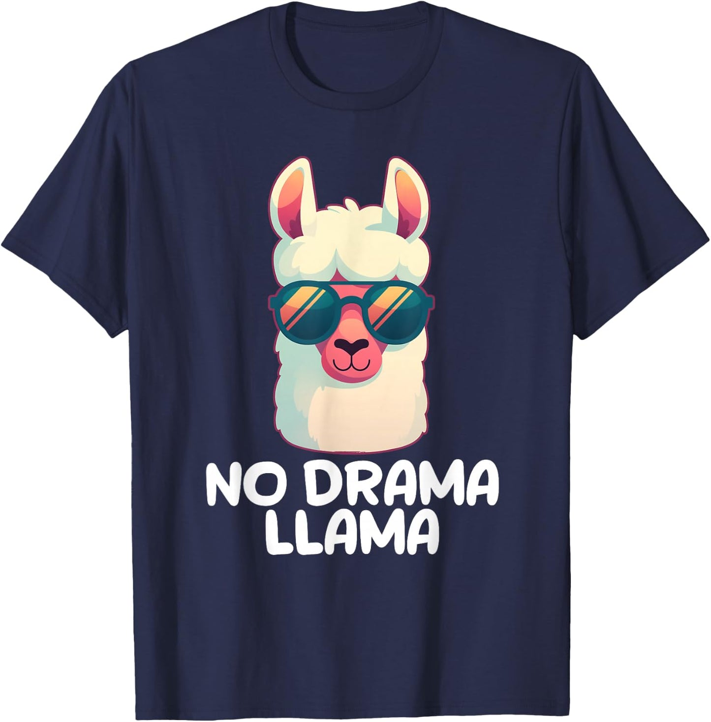 No Drama Llama T-Shirt - T-Shirt | Navy