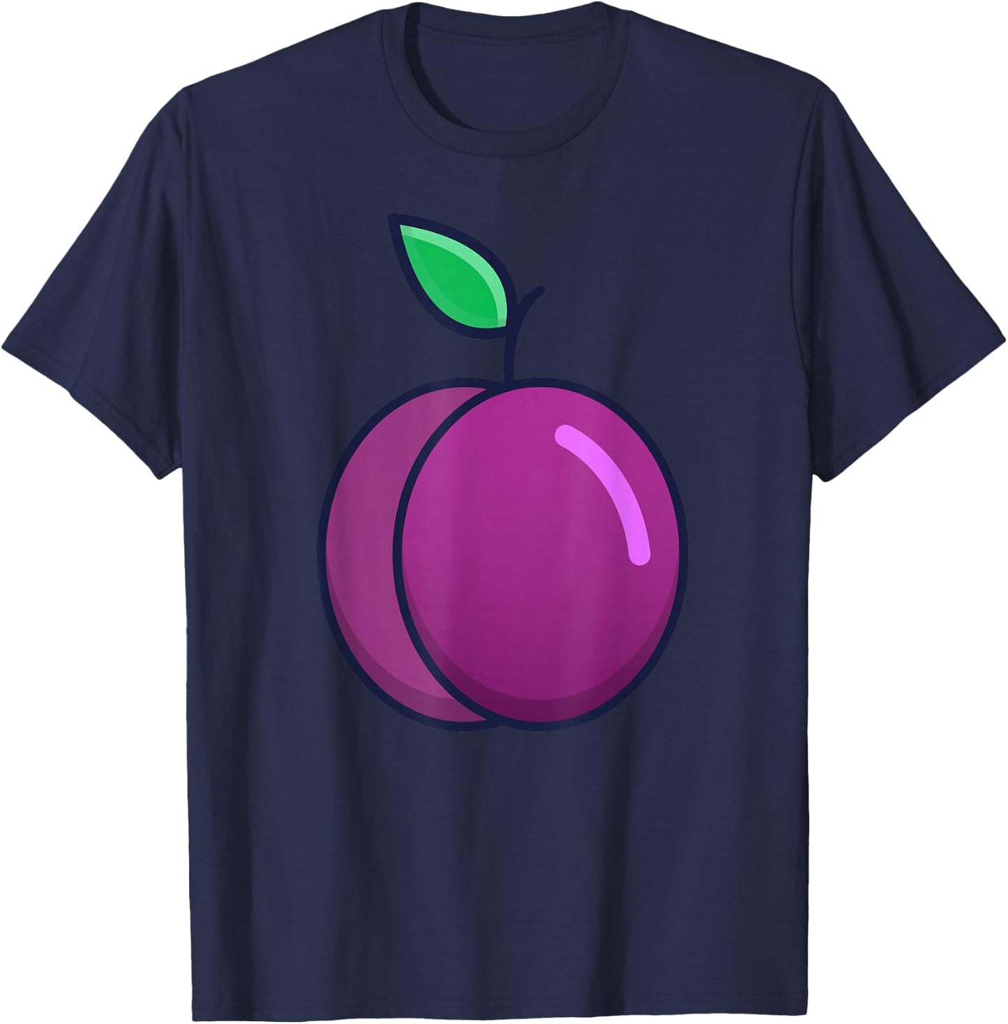 Plum Costume Fancy Dress Fruit Costume Plum , purple T-Shirt - T-Shirt | Navy
