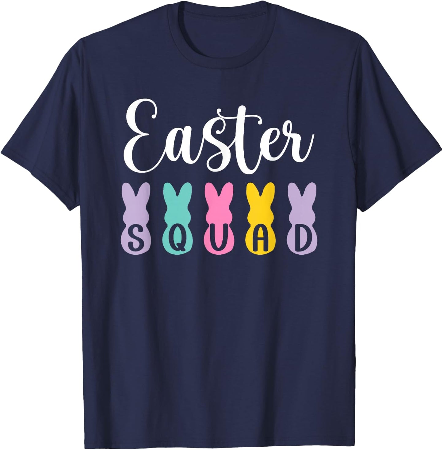 Happy Easter Bunny Easter Squad 2025 T-Shirt - T-Shirt | Navy