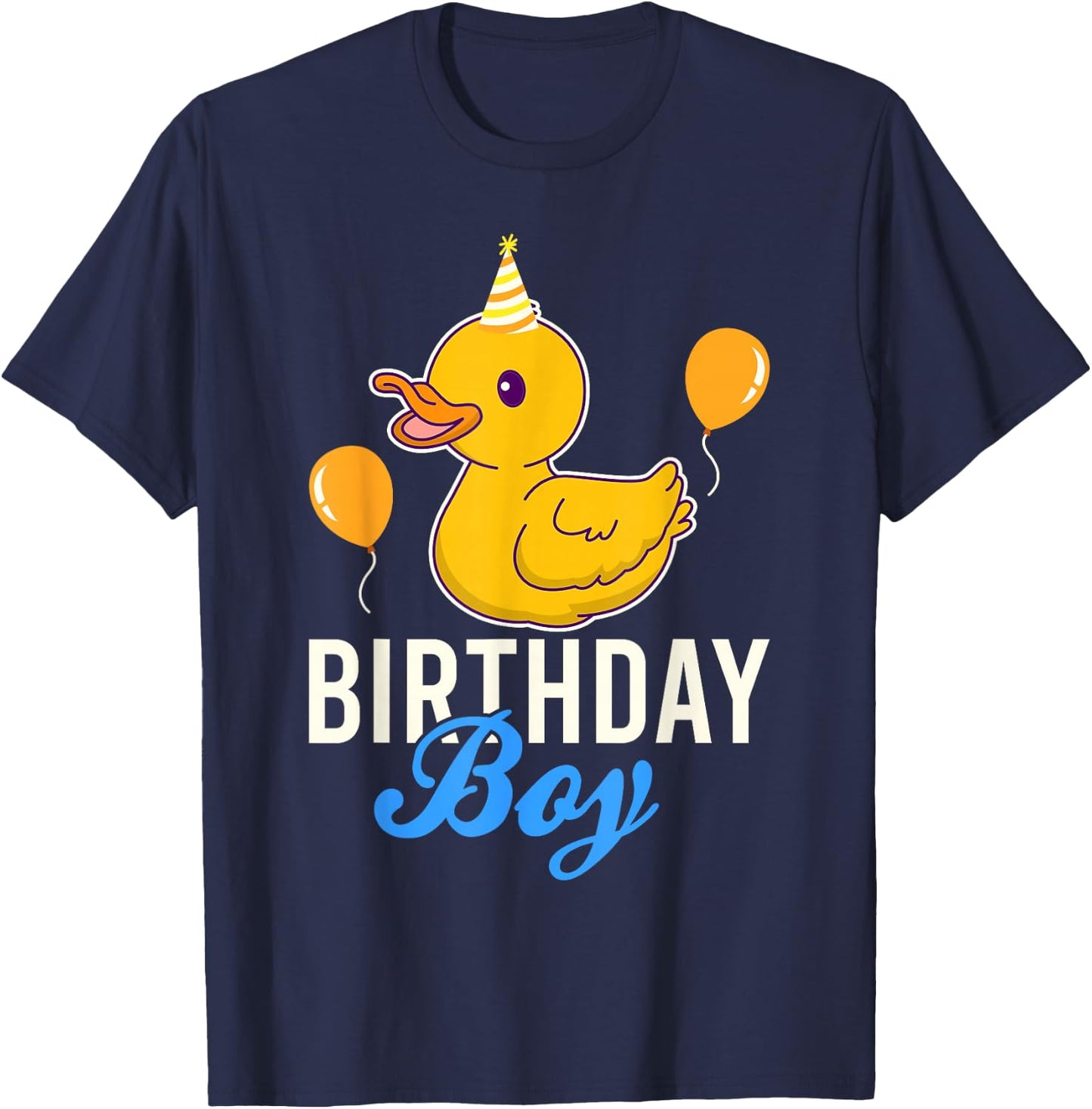 Cute Birthday Boy Duck T-Shirt - T-Shirt | Navy
