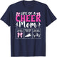 Life Of A Cheer Mom Cheerleading Mom Of A Cheerleader Mother T-Shirt - T-Shirt | Navy