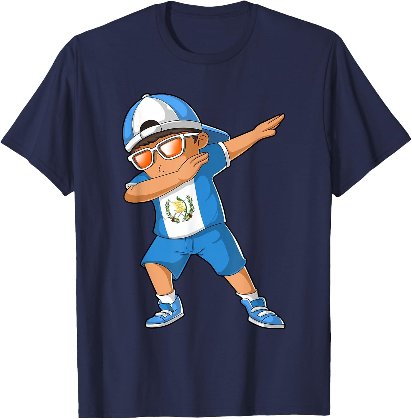 Guatemalan Boy Guatemala Kid Patriotism Roots Heritage Small T-Shirt - T-Shirt | Navy