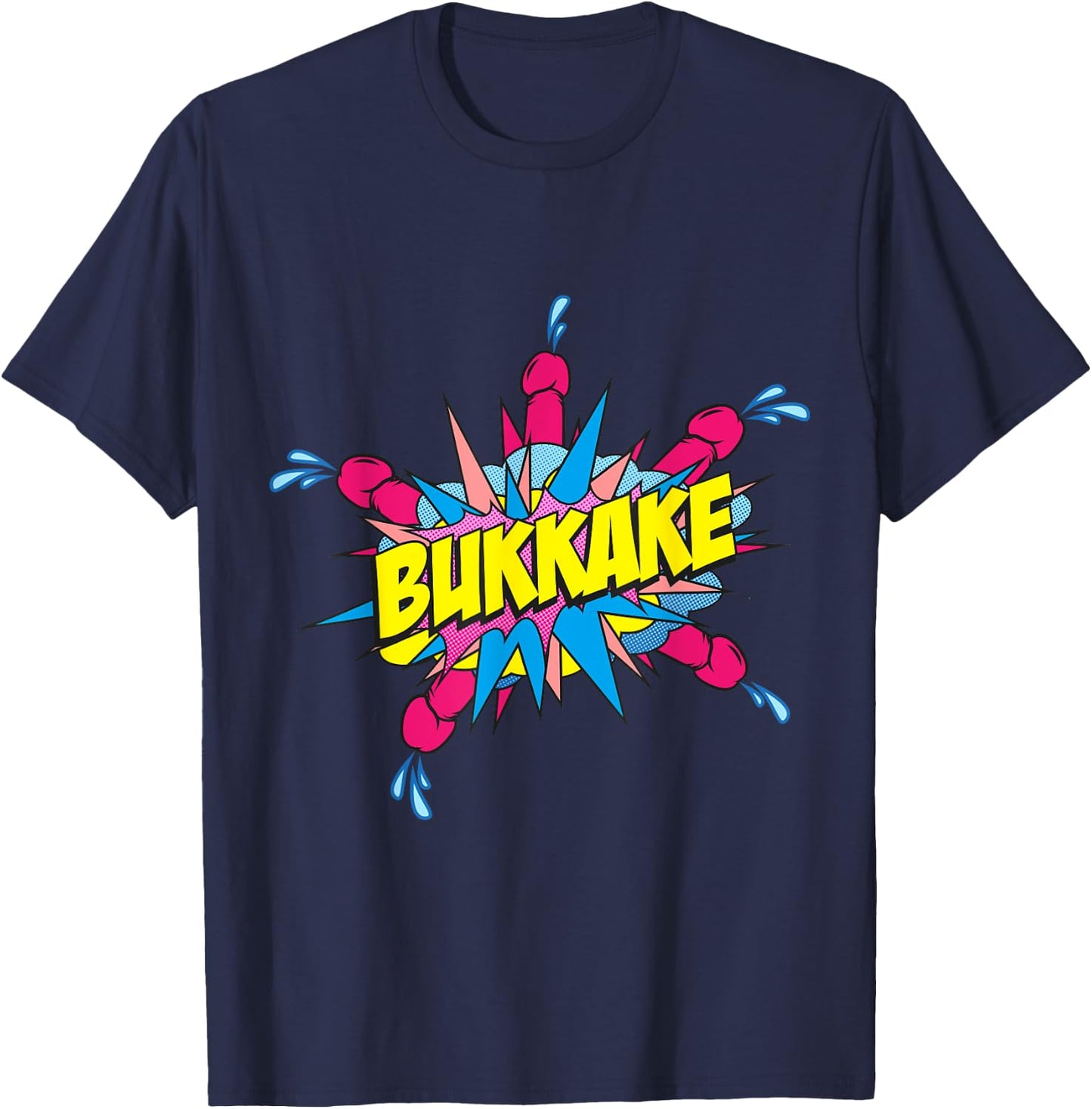 Bukkake! Behind the Shed T-Shirt - T-Shirt | Navy