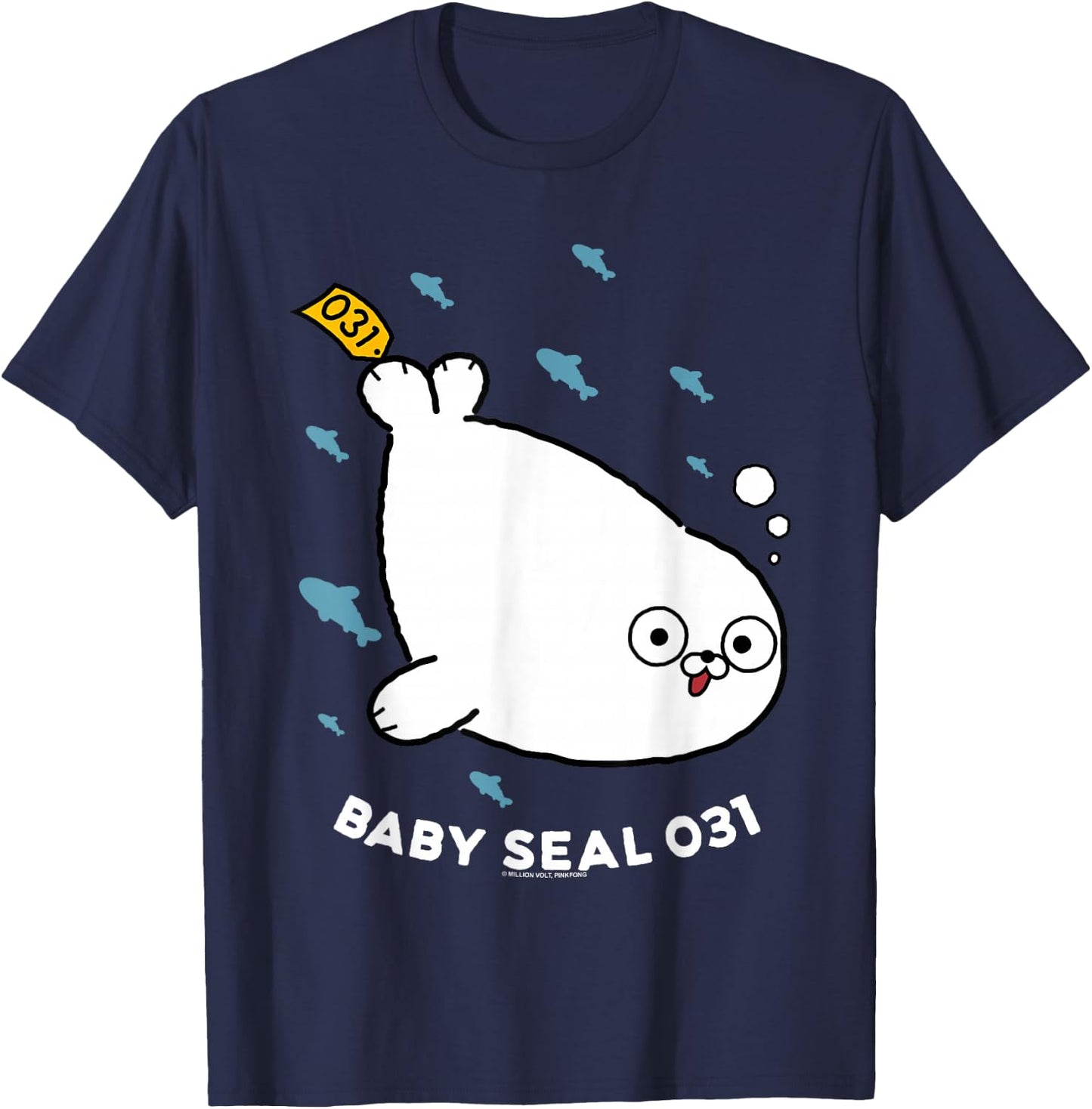 Sealook Baby Seal T-Shirt - T-Shirt | Navy