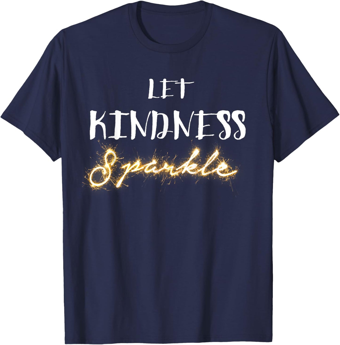 Let Kindness Sparkle! No Bullying School T-Shirt - T-Shirt | Navy