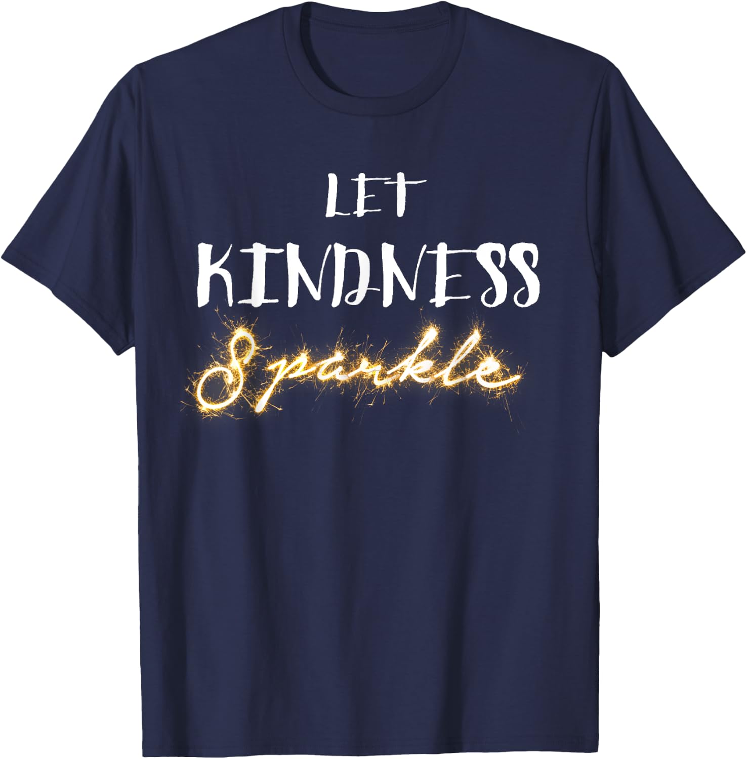 Let Kindness Sparkle! No Bullying School T-Shirt - T-Shirt | Navy