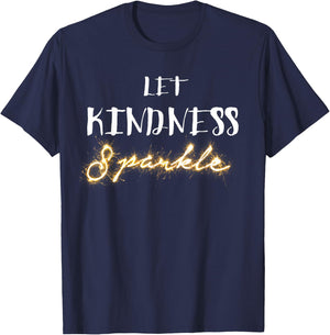 Let Kindness Sparkle! No Bullying School T-Shirt - T-Shirt | Navy