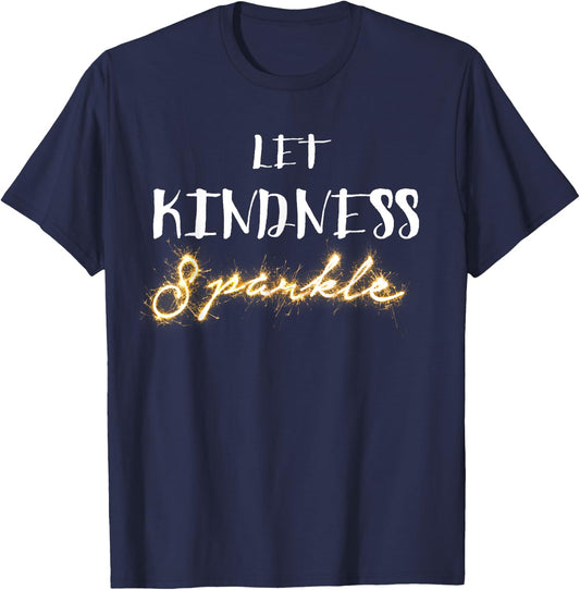 Let Kindness Sparkle! No Bullying School T-Shirt - T-Shirt | Navy