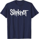 Slipknot Offizielles Logo - Herren, Kinder - Schwarz - Kurzarm - S - Klassische Passform - Einfarbig - Musik - Band-Fans, Klassisch T-Shirt - T-Shirt | Navy