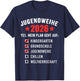 Jugendweihe 2026 lustige Checkliste Weltherrschaft T-Shirt - T-Shirt | Navy