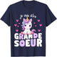 I Will Be Big Sister Unicorn Announcement Pregnancy Sister T-Shirt - T-Shirt | Navy