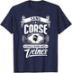 CORSICA BLOOD RUNS IN MY VEINS – REGIONAL PRIDE , Black, S T-Shirt - T-Shirt | Navy