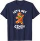 Let's Get Gingy with it Funny Gingerbread Man Christmas T-Shirt - T-Shirt | Navy