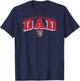 Florida Panthers Dad Arch Navy NHL Officially Licensed T-Shirt - T-Shirt | Navy
