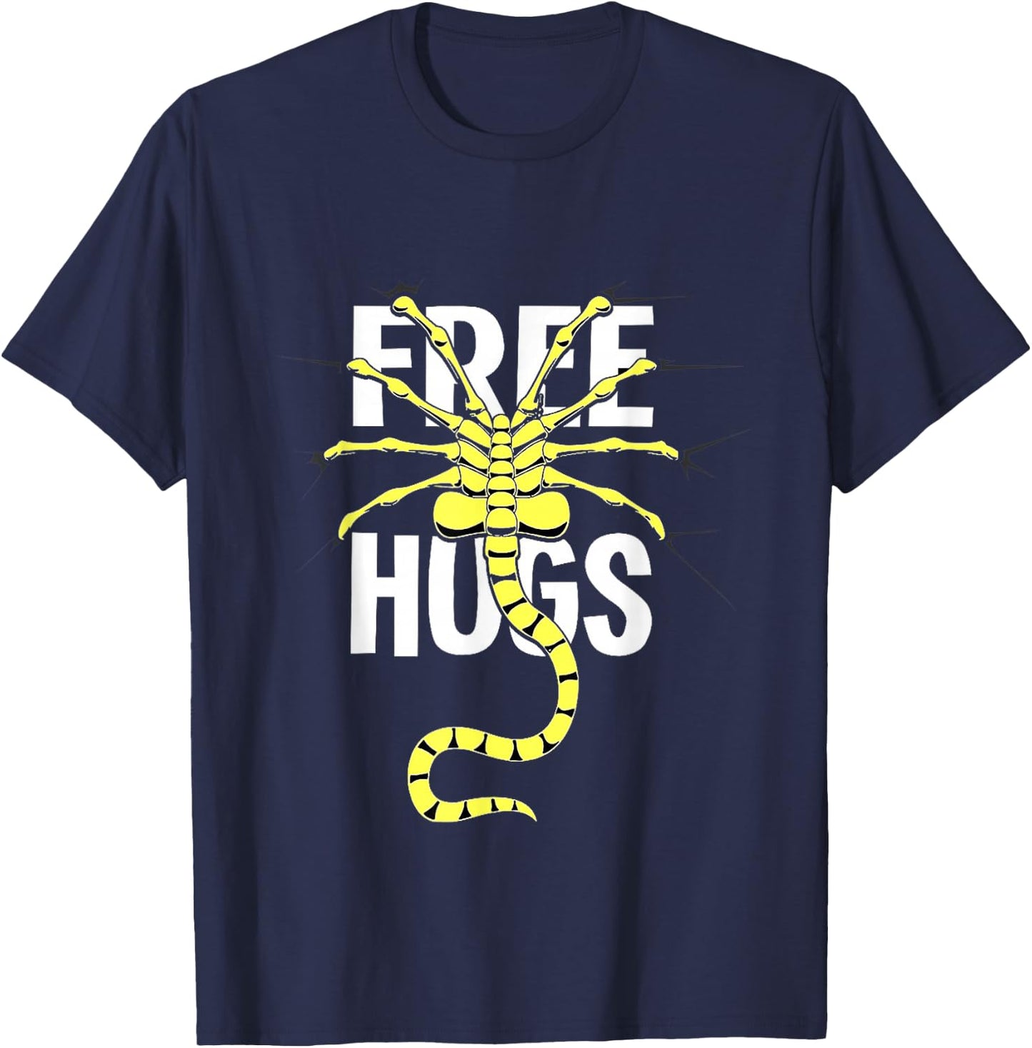 Free Hugs Alien T-Shirt - T-Shirt | Navy