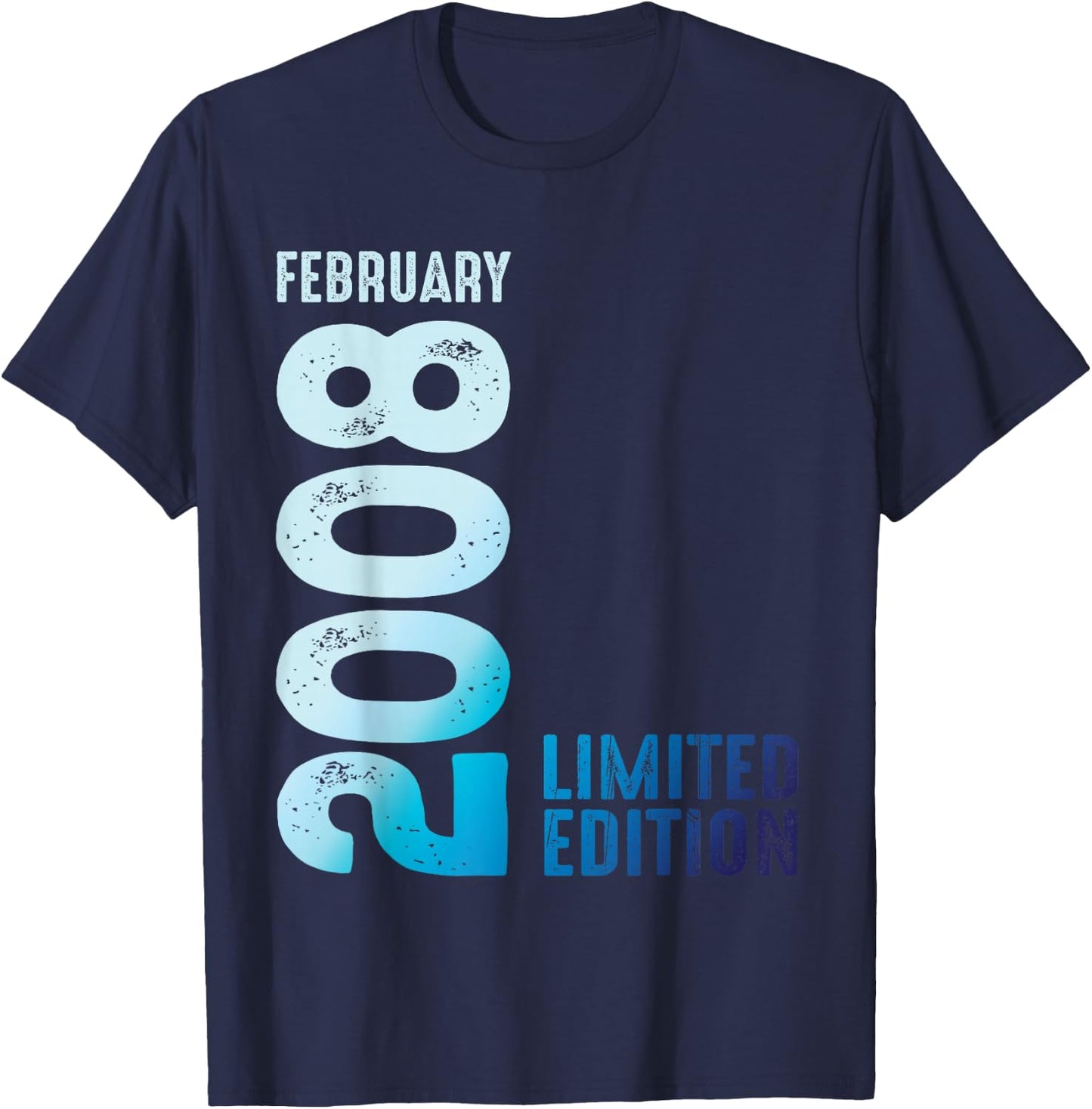 Limited Edition 2008 February 2008 T-Shirt - T-Shirt | Navy