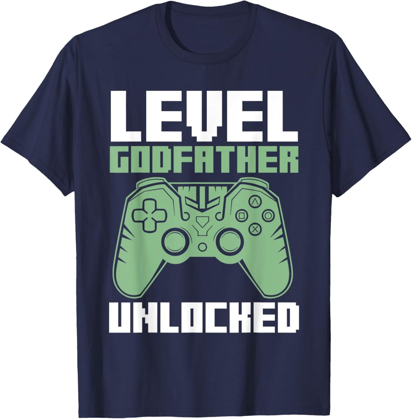 Level 1 Godfather: Godson Unlocked , Black, S T-Shirt - T-Shirt | Navy