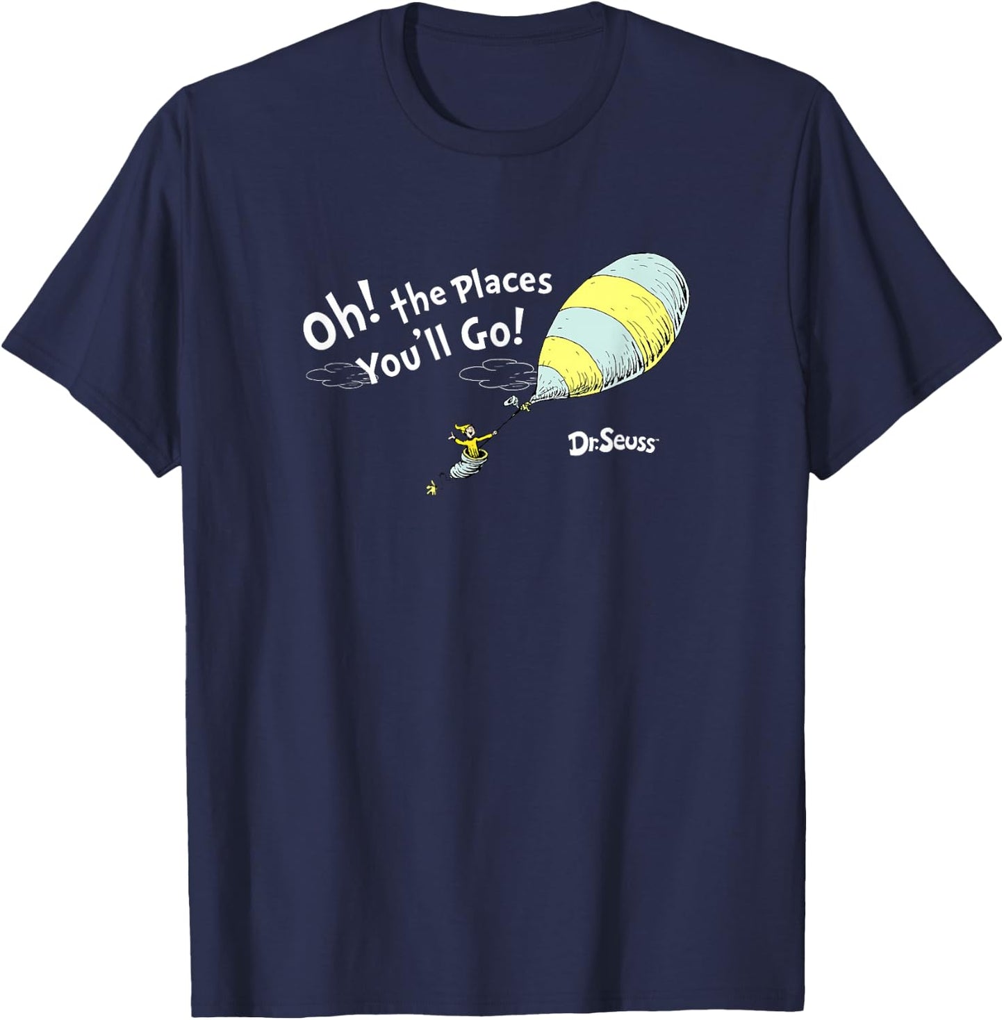 Dr. Seuss Oh The Places You'll Go! T-Shirt - T-Shirt | Navy