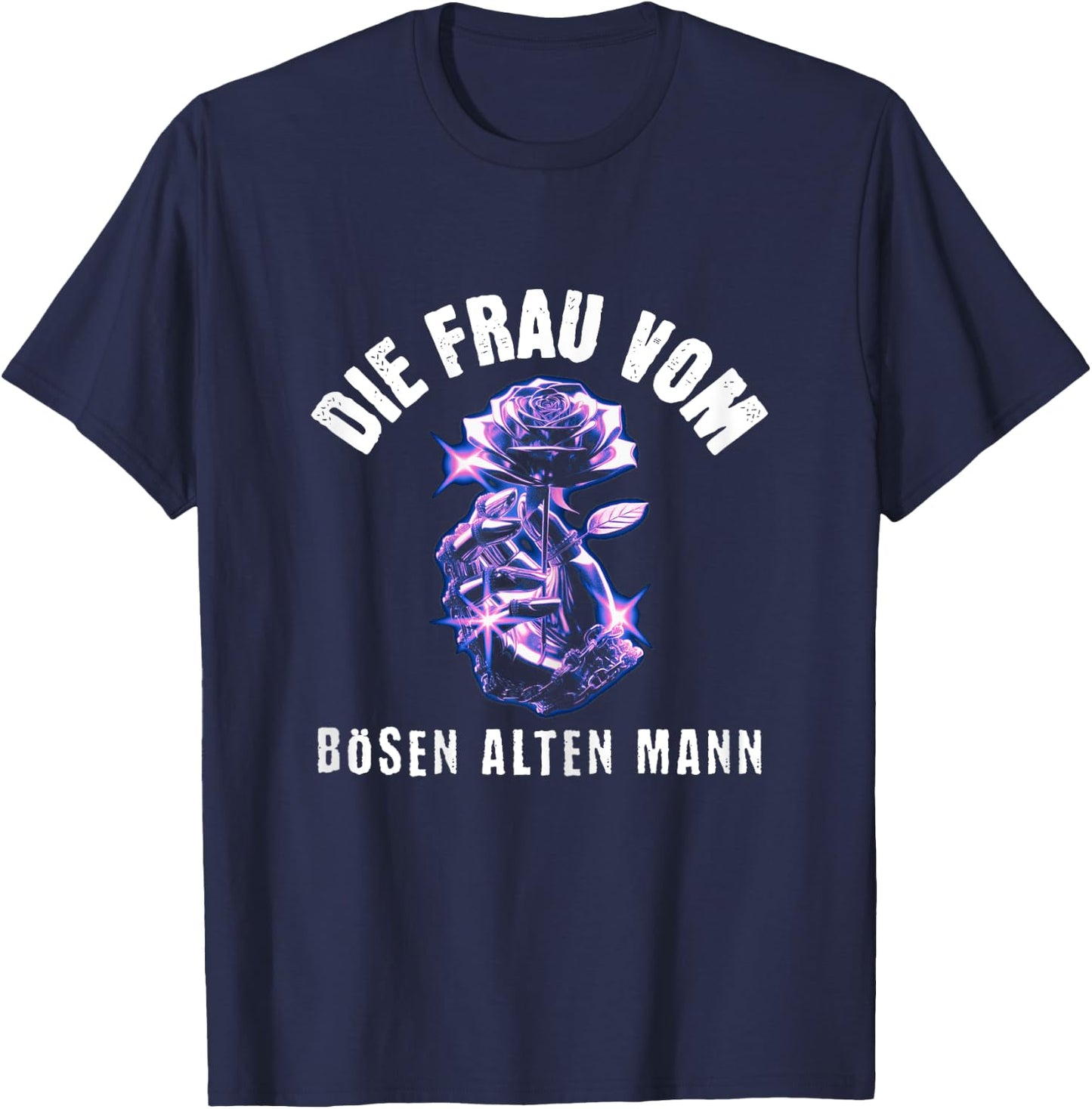 Die Frau Vom Bösen Alten Mann T-Shirt - T-Shirt | Navy