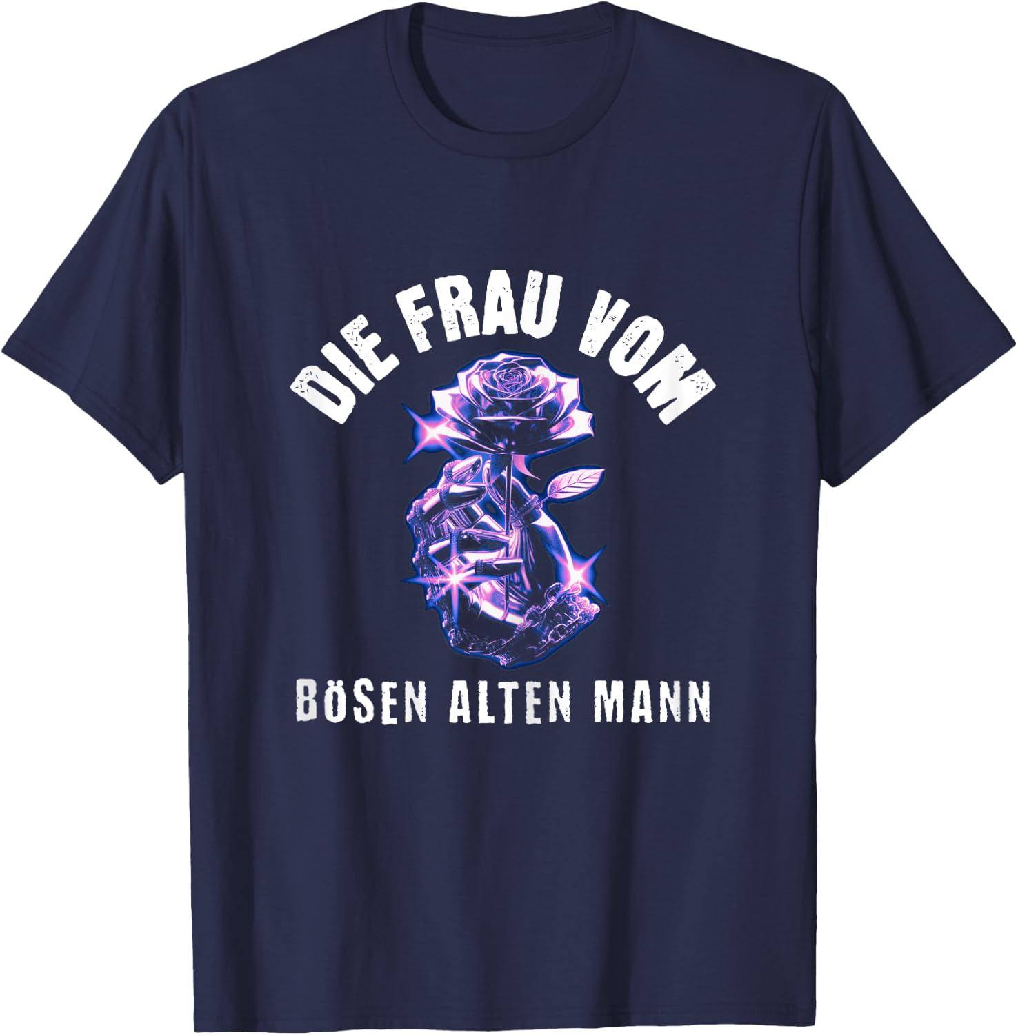 Die Frau Vom Bösen Alten Mann T-Shirt - T-Shirt | Navy