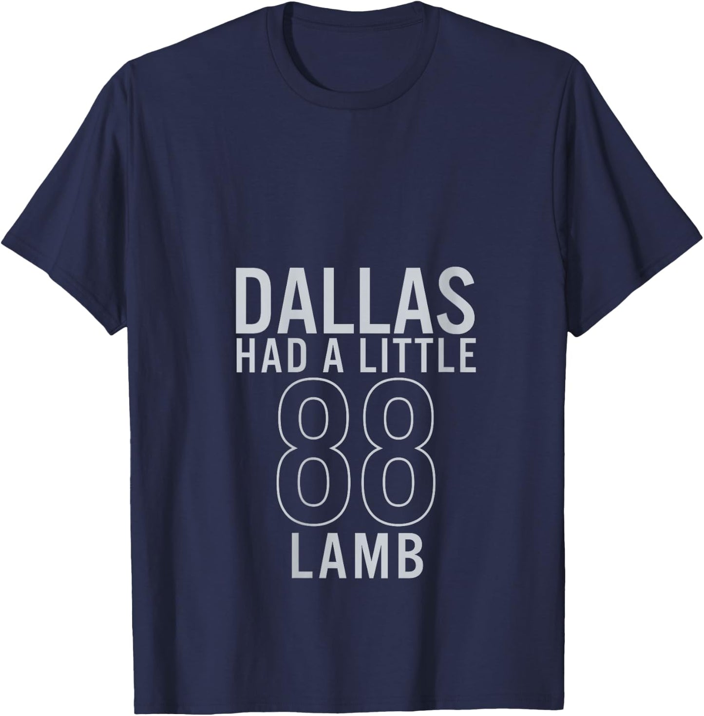 Dallas Had A Little Lamb V-Neck T-Shirt - T-Shirt | Navy
