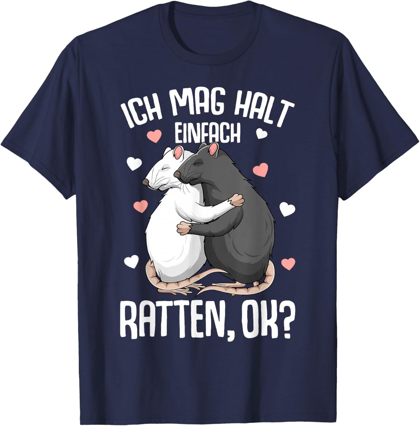 Ich mag halt rat house rat kids girls women's T-Shirt - T-Shirt | Navy